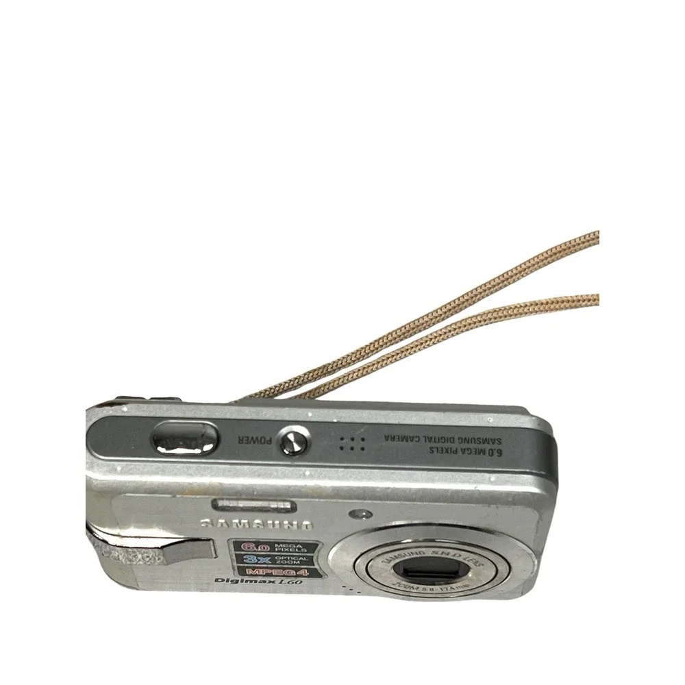 Samsung Digimax L60 6MP Digital Camera 3x Zoom Battery‎ Included Parts Only